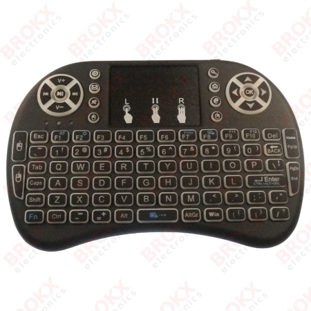 Draadloos mini toetsenbord met touchpad