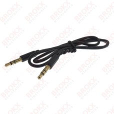 3,5 mm Jack  - 3,5 mm Jack (stereo) 0,5 m verguld