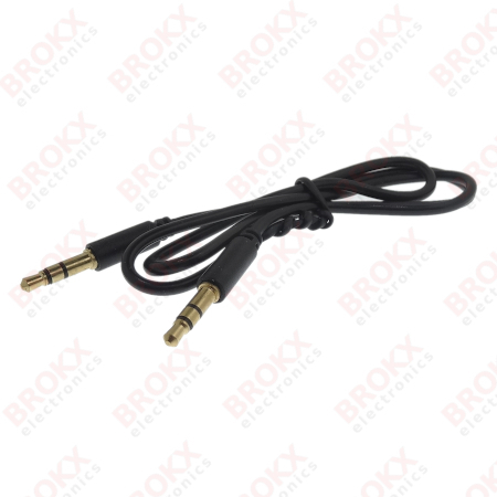 3,5 mm Jack  - 3,5 mm Jack (stereo) 0,5 m verguld