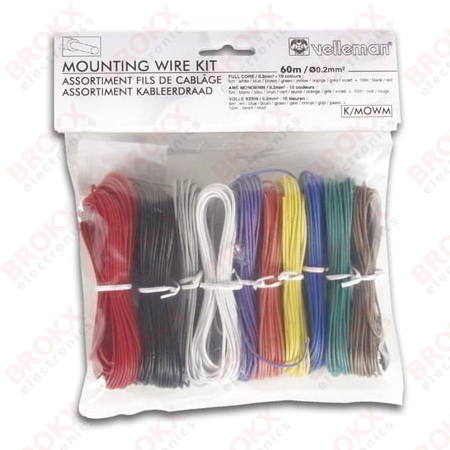 Montage draad 0,2 mm² (massief) Set 60 m Montage draad 0,2 mm² (massief) Set 60 m