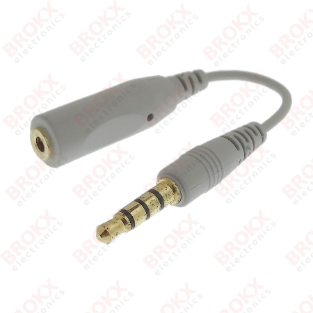 2,5 mm Jack  - 3,5 mm Jack (4-polig)