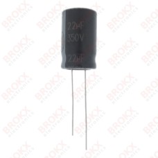 22 µF 350 V 105 ºC