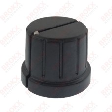 Draaiknop geribbeld met indicator