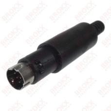 Mini DIN plug 8 pins male