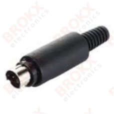 Mini DIN plug 8 pins male