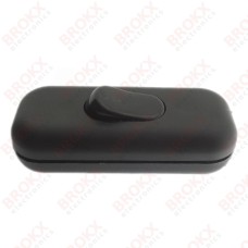 Snoerschakelaar wip zwart