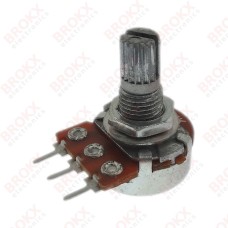 5 kΩ - 300 graden draai - 6 mm as - log