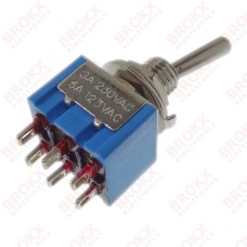 Tuimel schakelaar - AAN-UIT-AAN (DP3T)