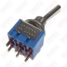 Tuimel schakelaar - AAN-UIT-AAN (DP3T)