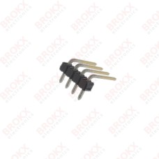 Header Pin Haaks - steek 2,54 mm - 1x4