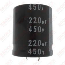 220 µF 450 V 105 ºC