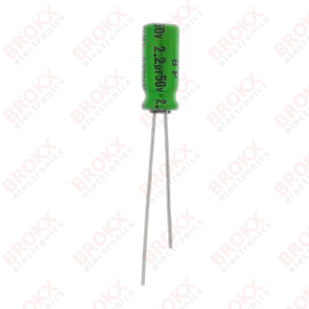 2,2 µF 50 V 85 ºC Bipolair