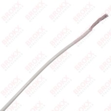 22 AWG verzilverd koper PTFE  (Soepel) Wit