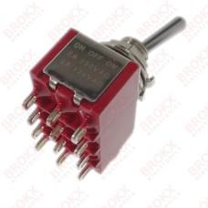 Tuimel schakelaar - AAN-UIT-AAN (4P3T)