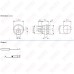 DC Paneelconnector - mannelijk - 5,5 - 2,1 mm