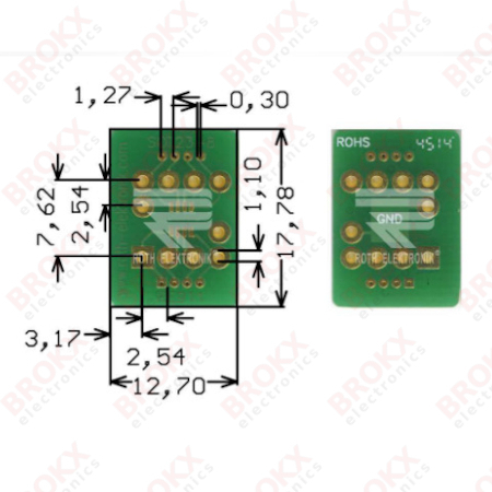 SOT23-8 adapter board