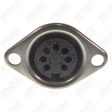 DIN chassis 7 pins female 270º