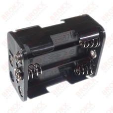 Batterij houder 6 x AA met 9 V clip aansluiting
