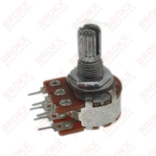 100 kΩ - 300 graden draai - 6 mm as - log stereo