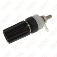 Banana 4 mm socket panel mount black