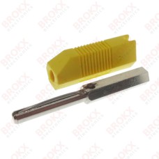 Banaan / Meetsnoer stekker 4 mm geel