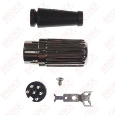 DIN plug 6 pins male 240º