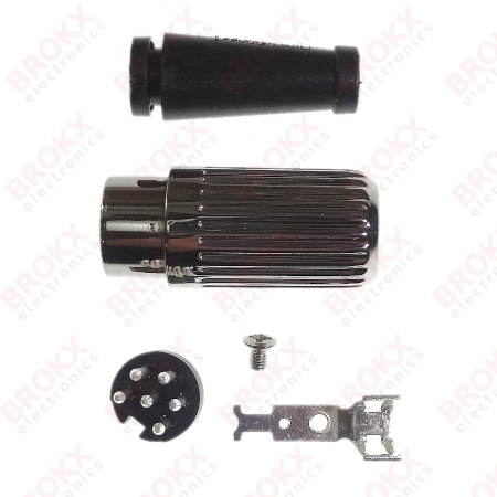 DIN plug 6 pins male 240º