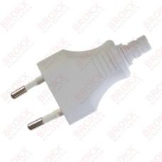 AC Europa stekker plat wit