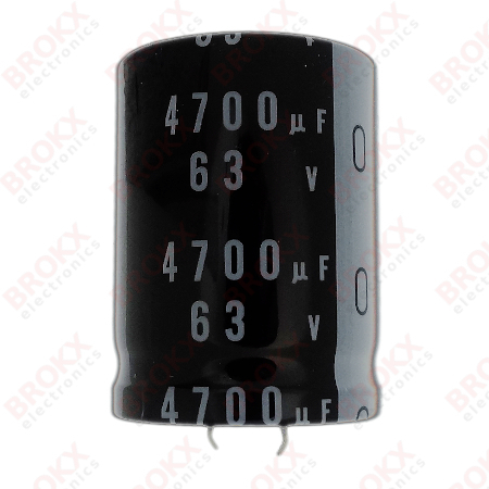 4700 µF 63 V 105 ºC