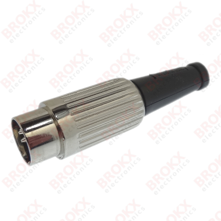 DIN plug 5 pins male 180º