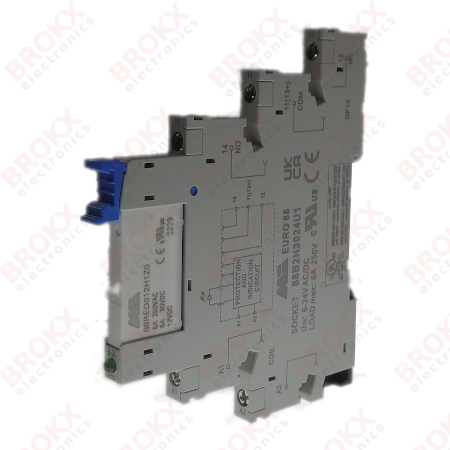 Enkel Wissel Contact (SPDT) - 12 VDC - DIN-rail
