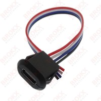 USB-C chassisdeel bedraad