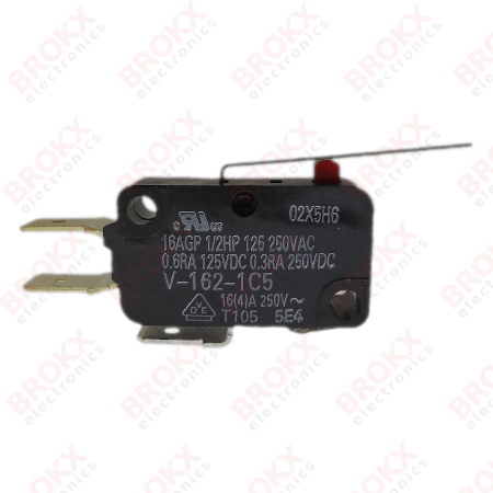 Microswitch - Wissel contact (SPDT) - lange hefboom