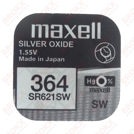 1,55 V Zilver-oxide 364