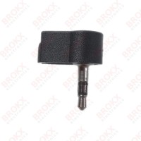 Jack 3,5 mm - mannelijk - stereo - haaks