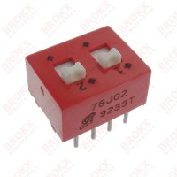 DIP Switch tweevoudig wisselcontact