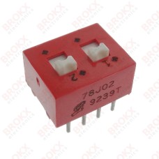 DIP Switch tweevoudig wisselcontact