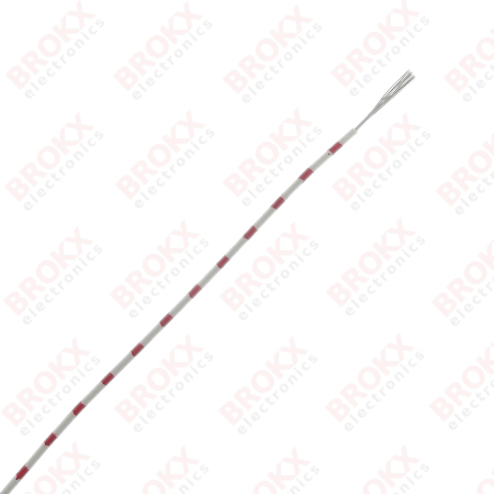 Montage draad 0,15 mm² (Soepel) Wit-Rood