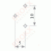 Trimmer 1 KΩ  staand 15 mm