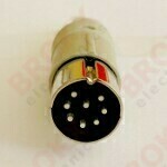 DIN plug 8 pins male - Click Image to Close