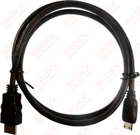 mini HDMI - HDMI cable gold-plated 1 meter