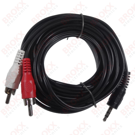 3.5 mm Jack - RCA cable (stereo) 5 m - Click Image to Close