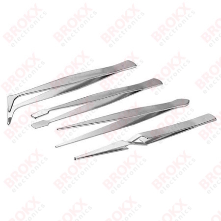 Tweezer set 4 pieces - Click Image to Close