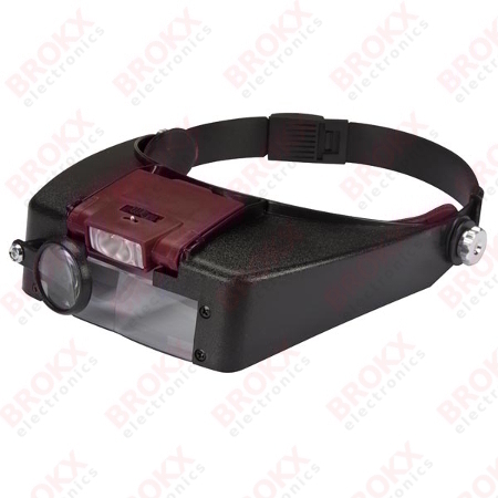 Headband magnifier with LED light - Click Image to Close