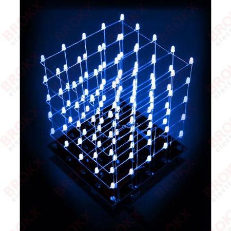 3D LED Kubus - 5 x 5 x 5 (Blauwe LED) - Klik op de afbeelding om het venster te sluiten