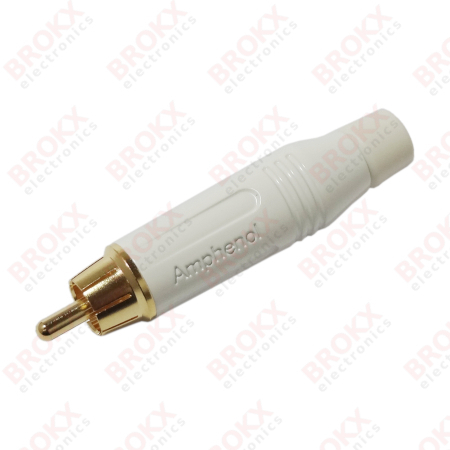 RCA plug - white - ACPR-WHT