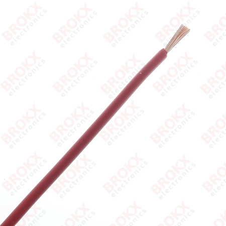 Stranded wire 1.5 mm² H07 V-K Red - Click Image to Close