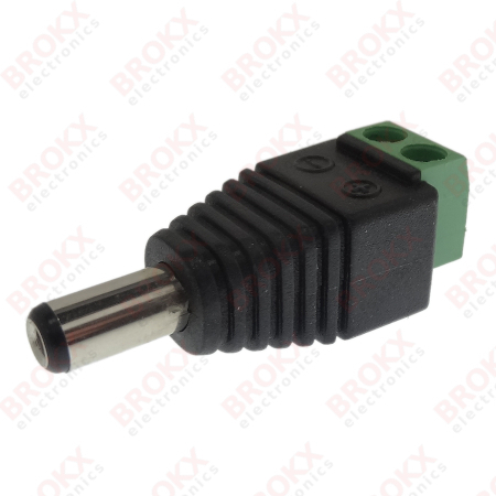 DC Power connector - female - 5.5-2.1-12 mm screw terminal