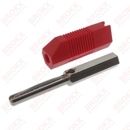 Banana plug 4mm red - Click Image to Close