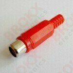 RCA plug female - red - Click Image to Close